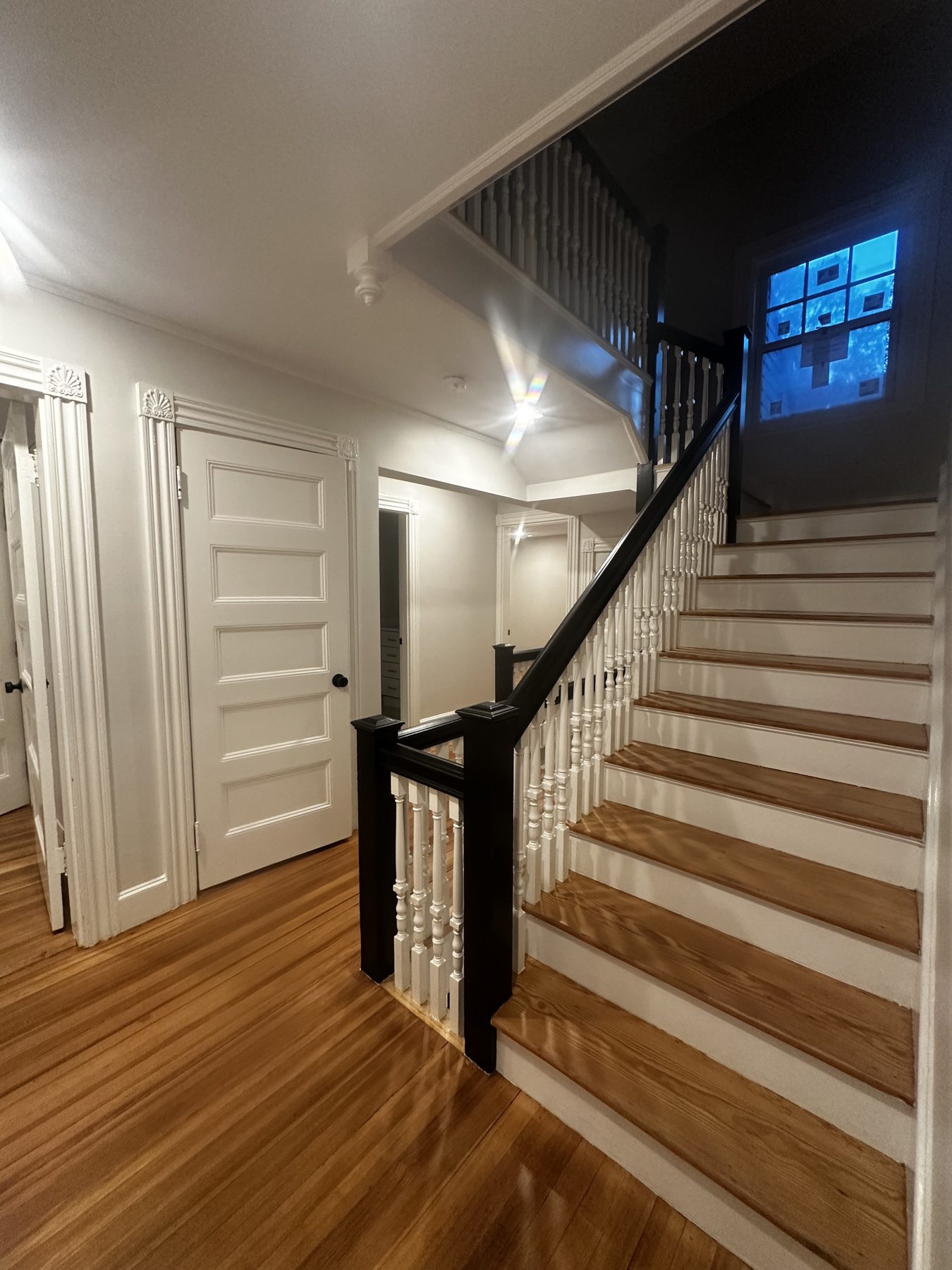 Brookline: Main staircase after