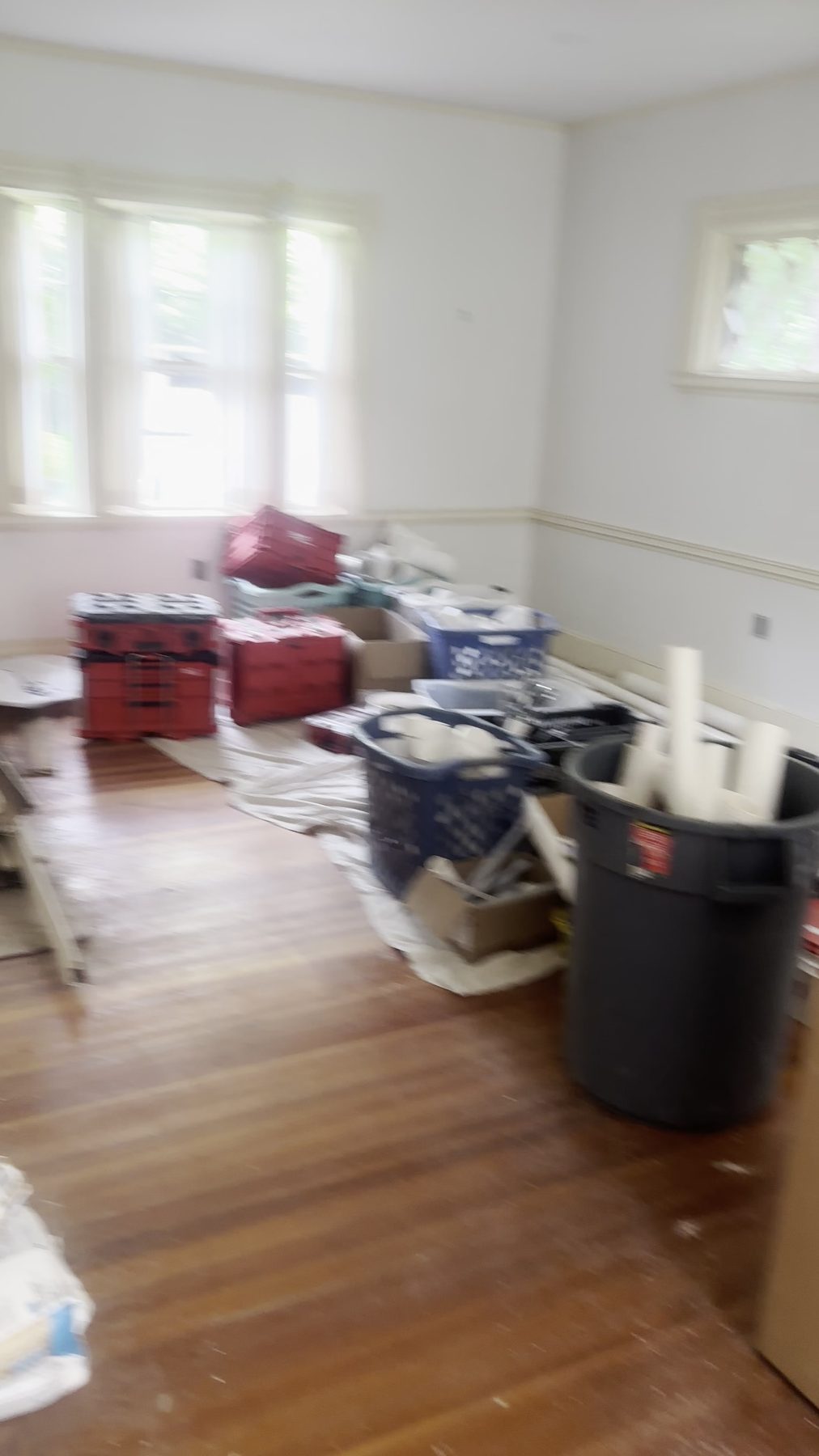 Brookline: Living room before