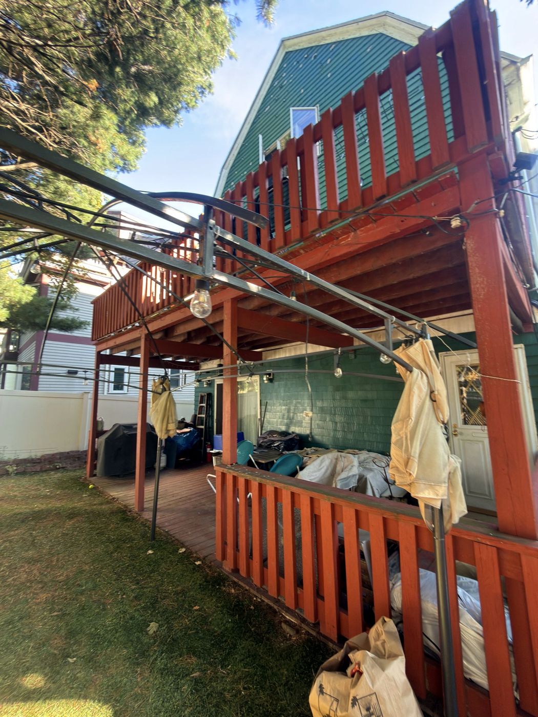 Back deck before