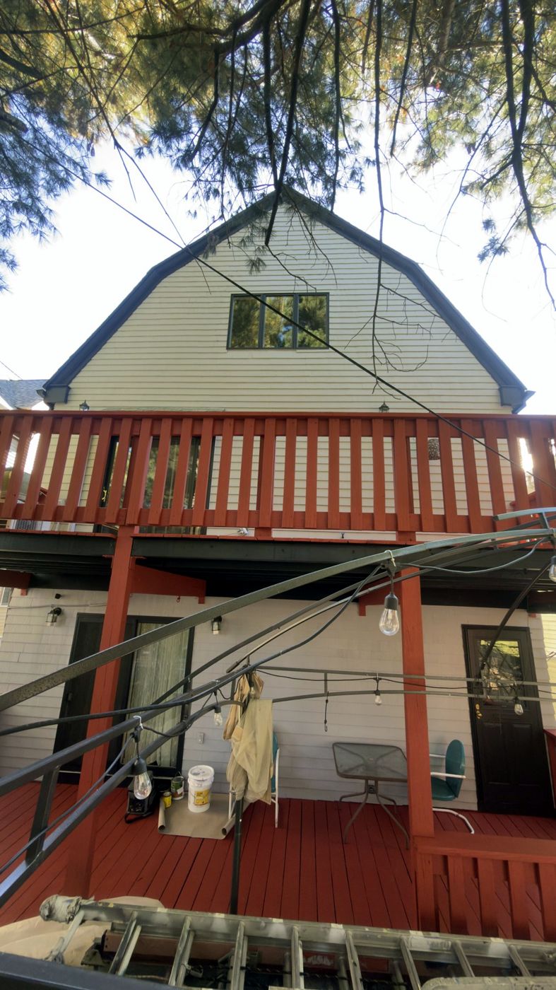 Back deck after